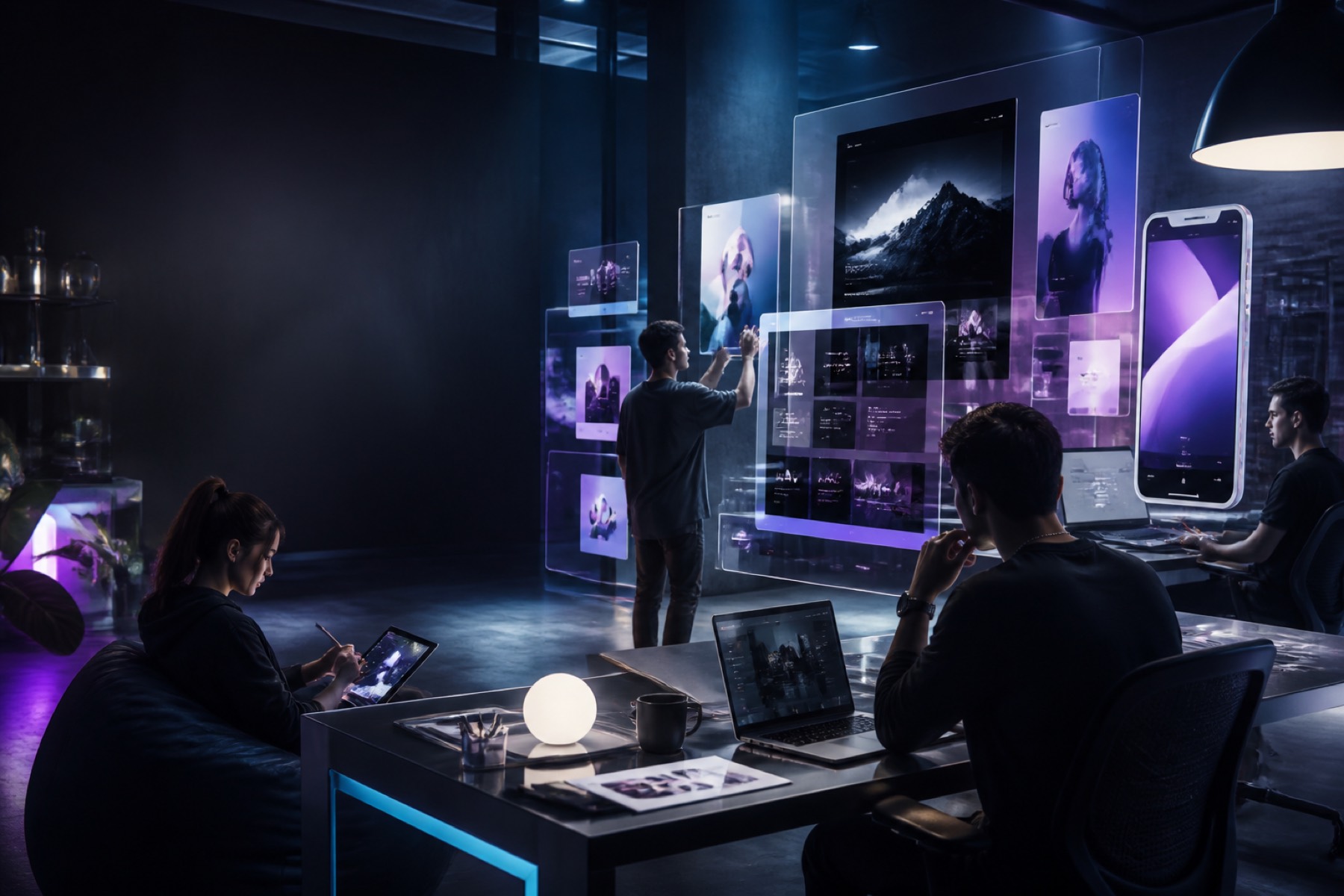 Case studies and website proof visual concept for Astreon Web UK